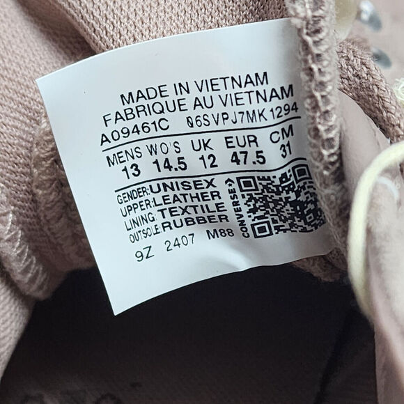 NWT Converse All Star Shoes Chuck Taylor Low Top Unisex Casual Suede W 14.5 M 13 - Picture 10 of 10